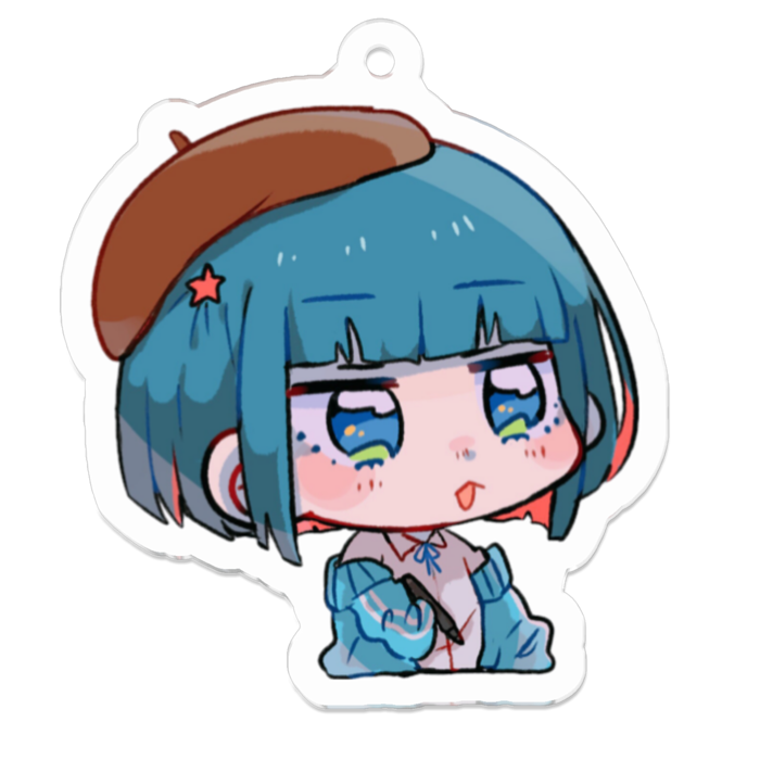 アクリルキーホルダー - 50 x 50 (mm)