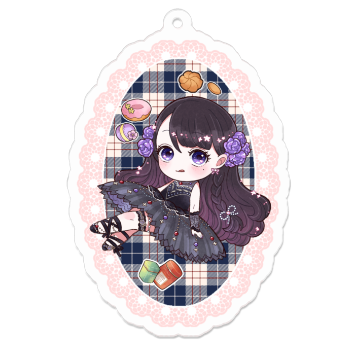 アクリルキーホルダー - 70 x 70 (mm)