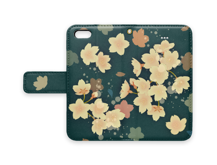 手帳型iPhoneケース - iPhone5 - ストラップ穴 あり