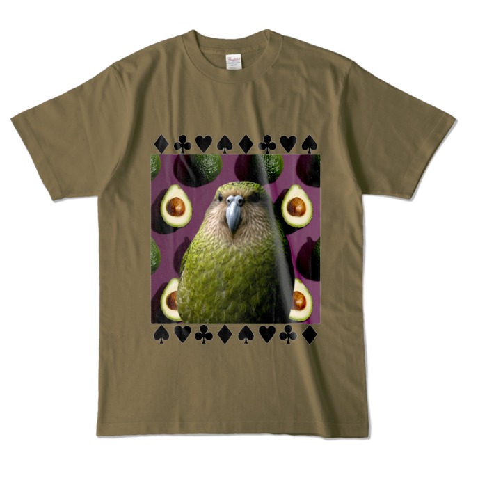 カラーTシャツ - L - オリーブ (濃色)