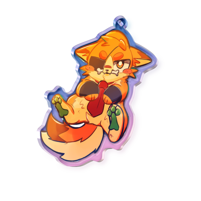 オーロラアクリルキーホルダー - 70 × 70mm