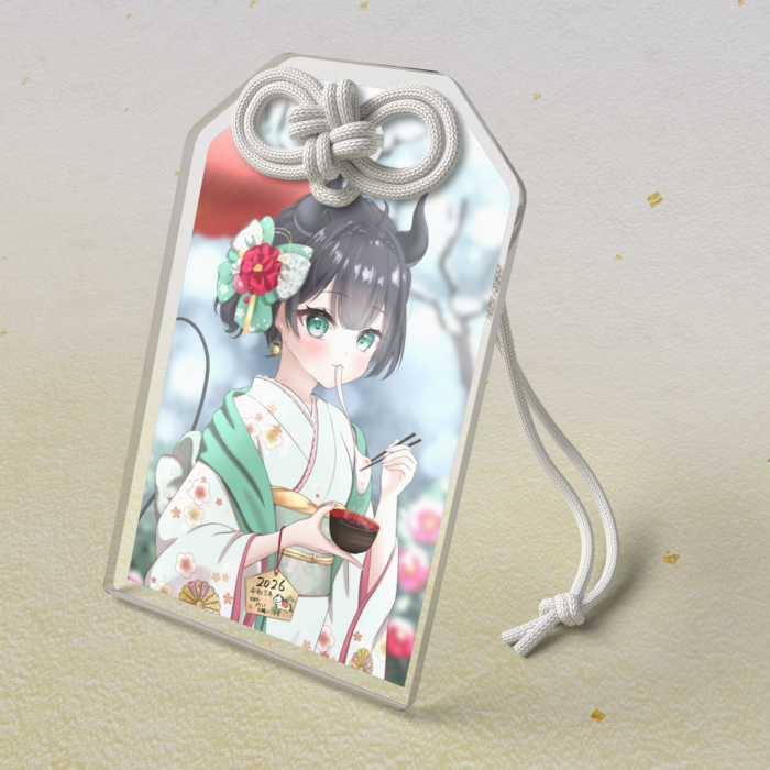 アクリルお守り - 50 × 80mm