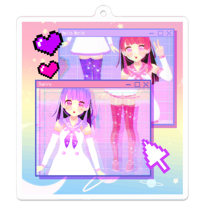 アクリルキーホルダー - 70 x 70 (mm)