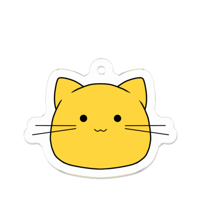 にゃんぷっぷーアクキー(黄)