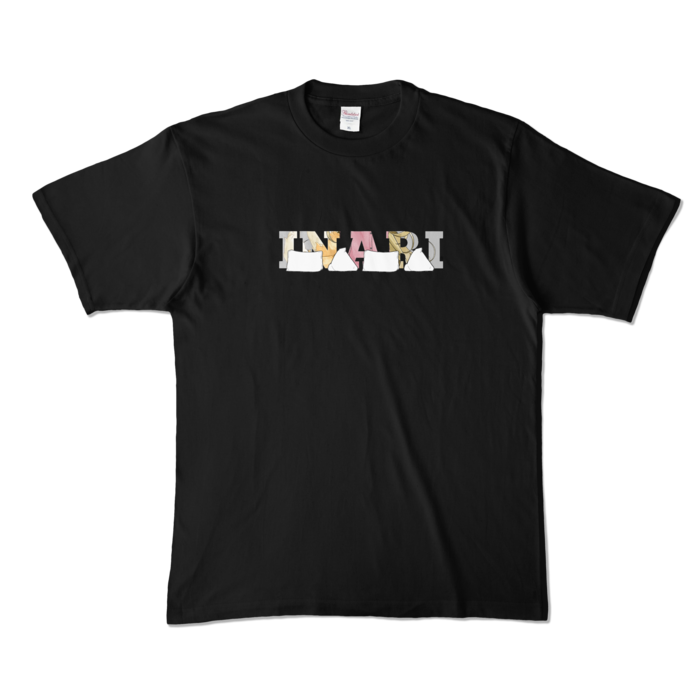 カラーTシャツ(濃色) - XL - 正面 - ブラック