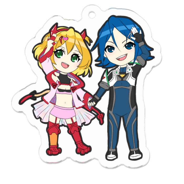 アクリルキーホルダー - 50 x 50 (mm)