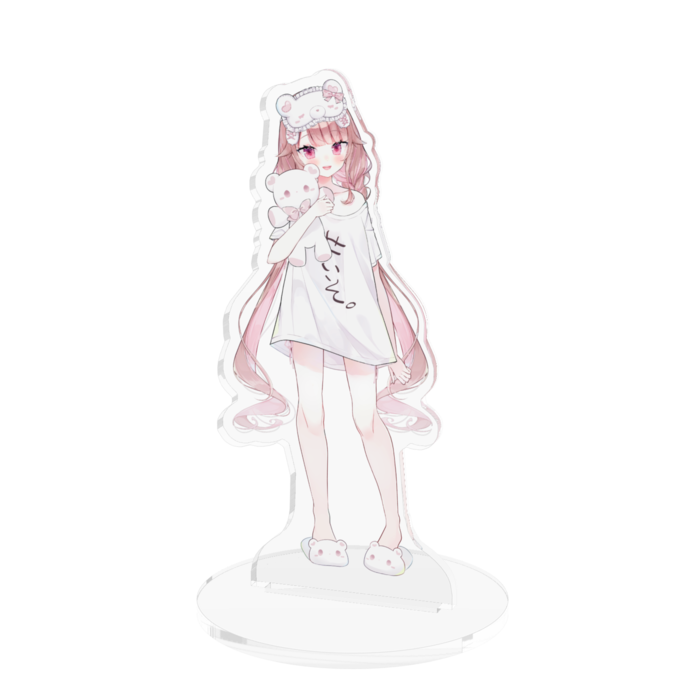 部屋着マコミック　アクリルフィギュア - 100x100mm