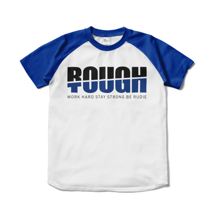 ラグランTシャツ - S - ホワイト×ロイヤルブルー