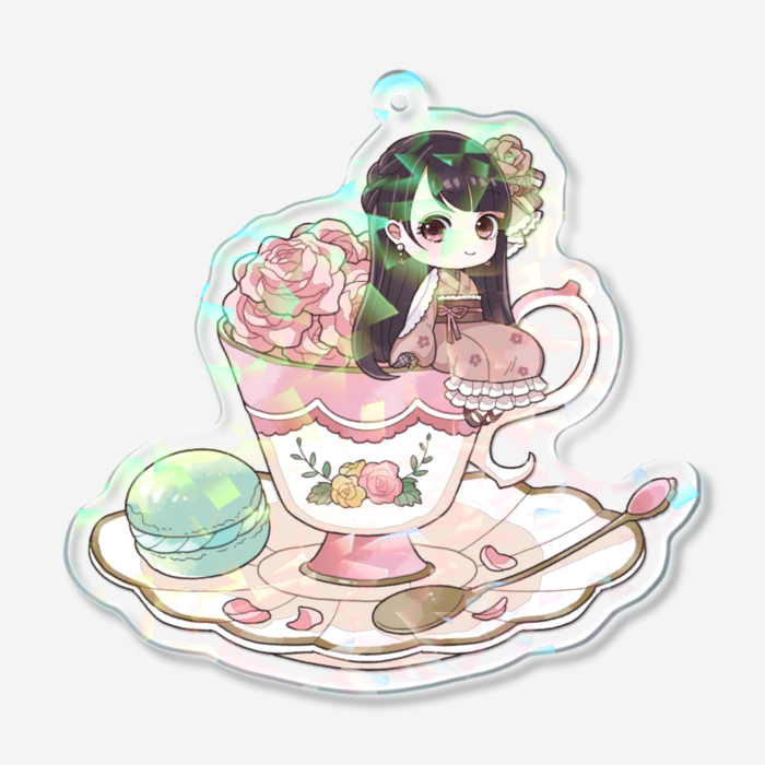 ホログラムアクリルキーホルダー - 70 × 70mm