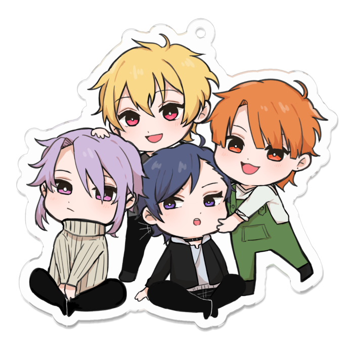 アクリルキーホルダー（コーティング） - 70 x 70 (mm)