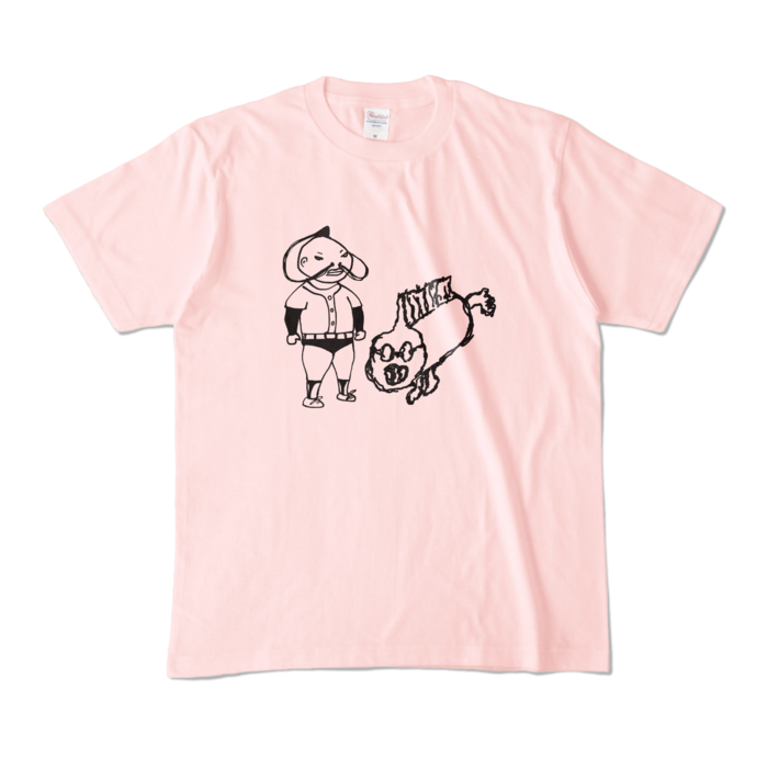 カラーTシャツ - M - ライトピンク (淡色)
