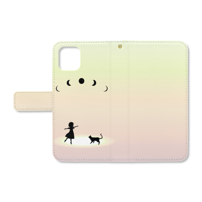 手帳型iPhoneケース - iPhone11 - ストラップ穴 あり