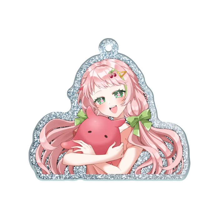 ラメアクリルキーホルダー - 50 × 50mm