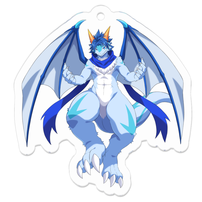 アクリルキーホルダー（コーティング） - 50 x 50 (mm)