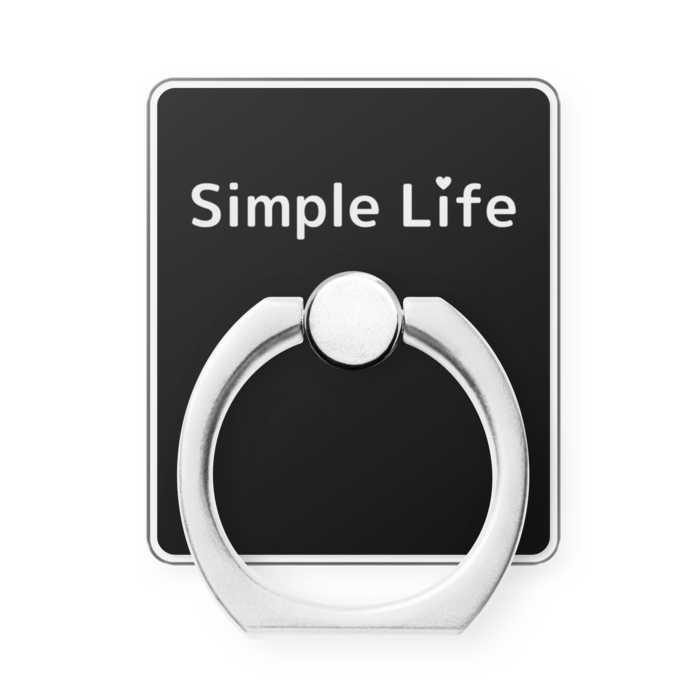 スマホリング❤　縦　黒色（ブラック）