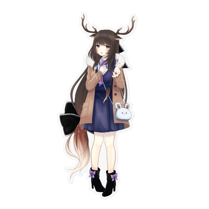 ￤冬デート￤ステッカー￤160 x 160 (mm)￤透明￤