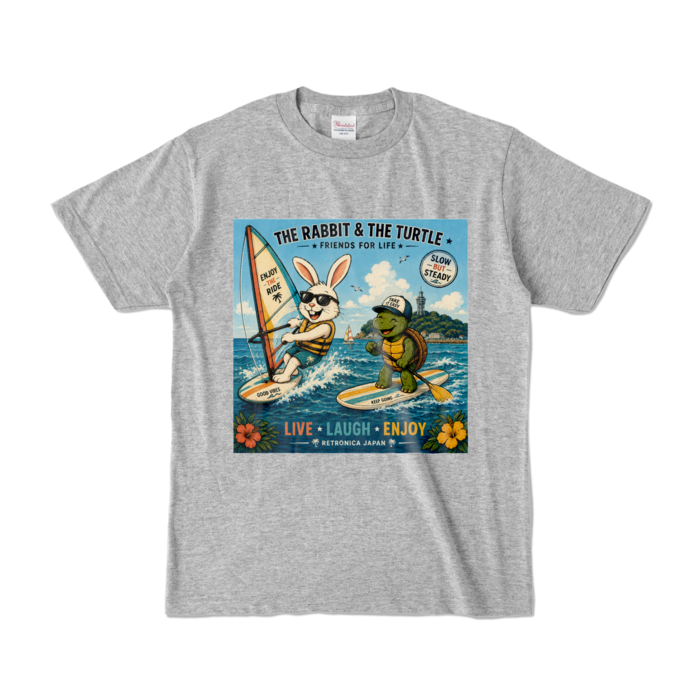 カラーTシャツ - S - 杢グレー (濃色)