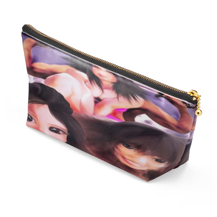 ポーチ - 長さ21.5cm / 高さ10cm - ブラック