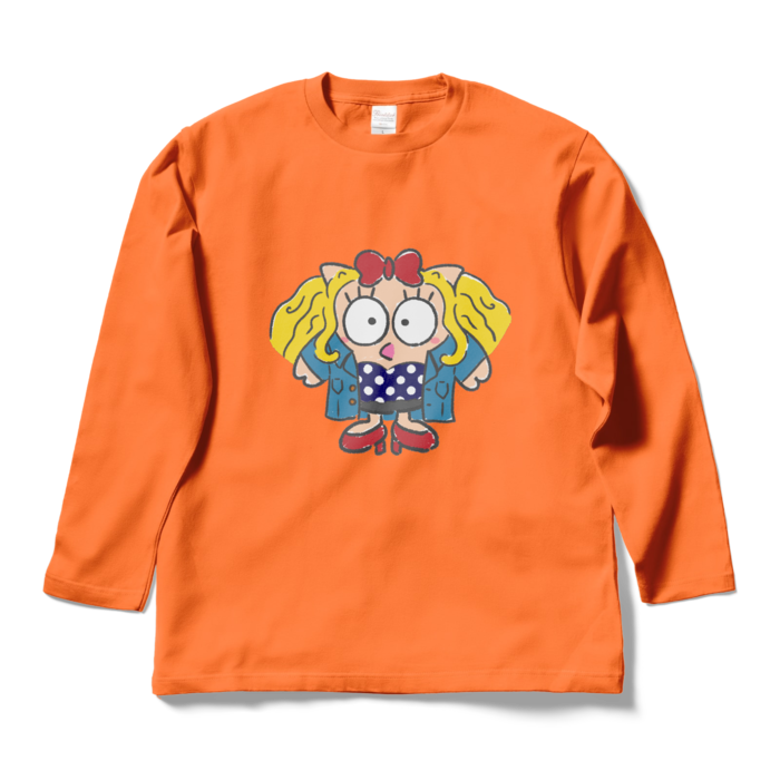 ロングスリーブTシャツ - L - オレンジ