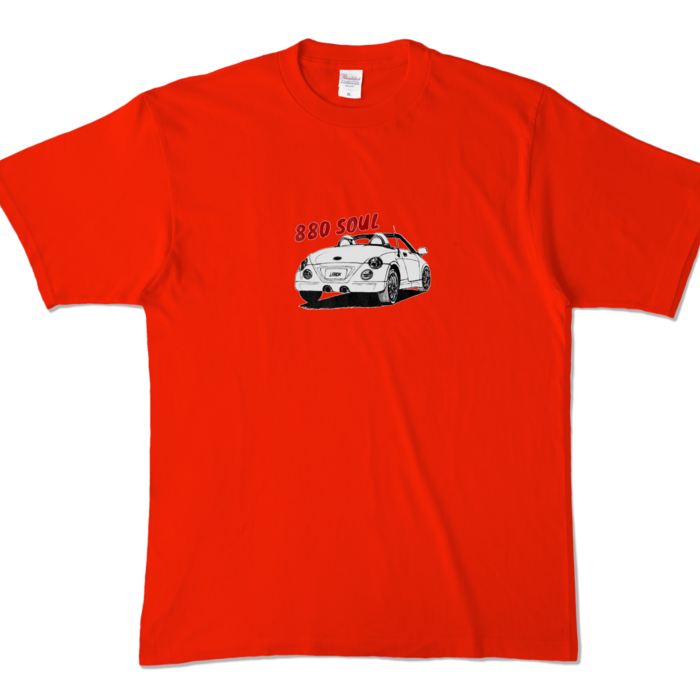 カラーTシャツ - XL - レッド (濃色)
