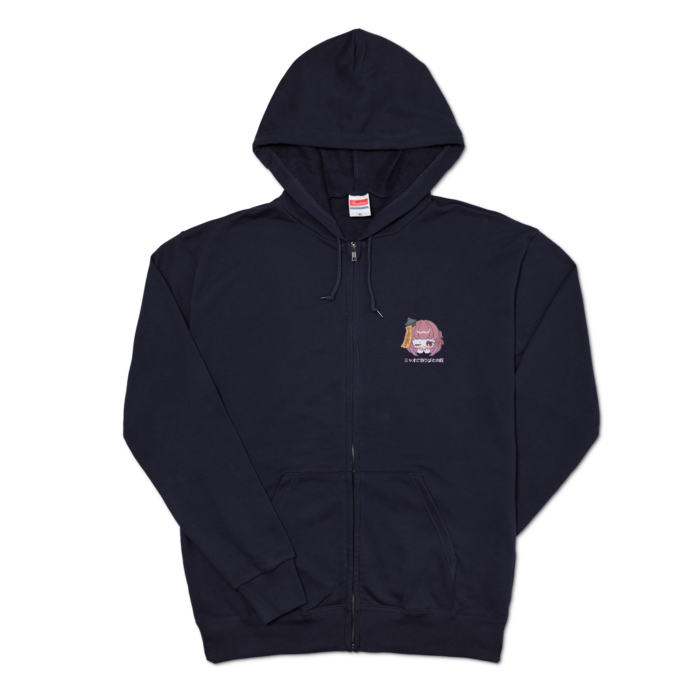 ジップパーカー - XL - ネイビー