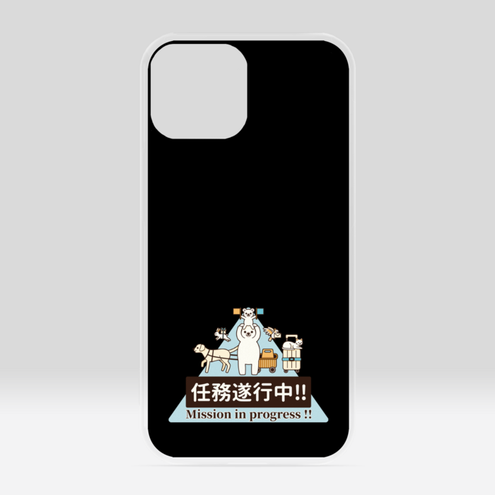 クリアiPhoneケース　黒色　iPhone 13mini