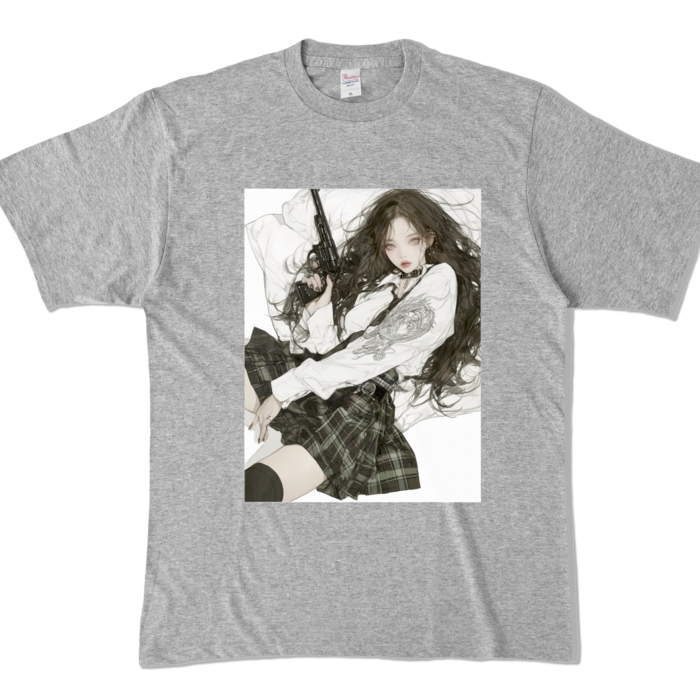 カラーTシャツ - XL - 杢グレー (濃色)