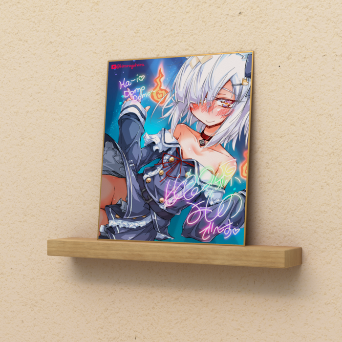 比良々ヶ原よしの色紙（タイツなし）