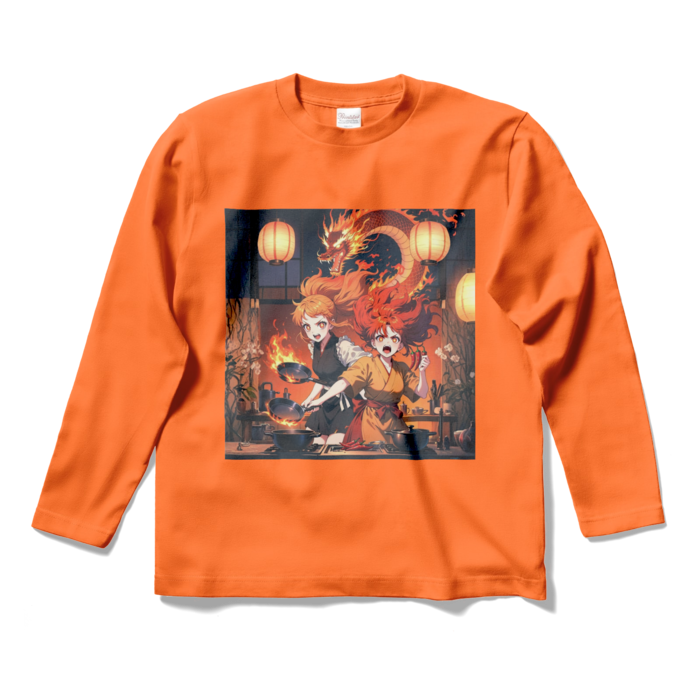 ロングスリーブTシャツ - S - オレンジ