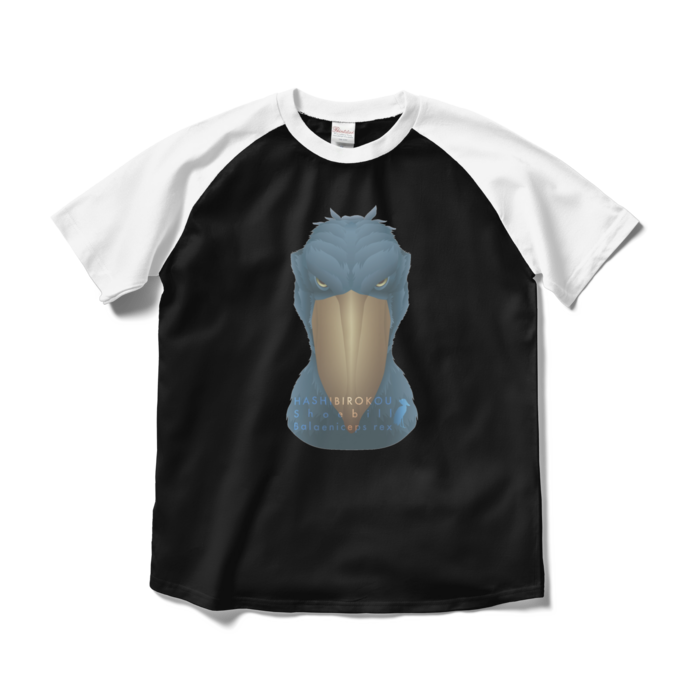 ラグランTシャツ - M - ブラック×ホワイト