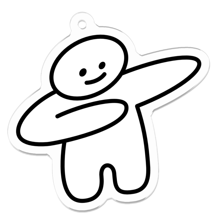 アクリルキーホルダー - 50 x 50 (mm)