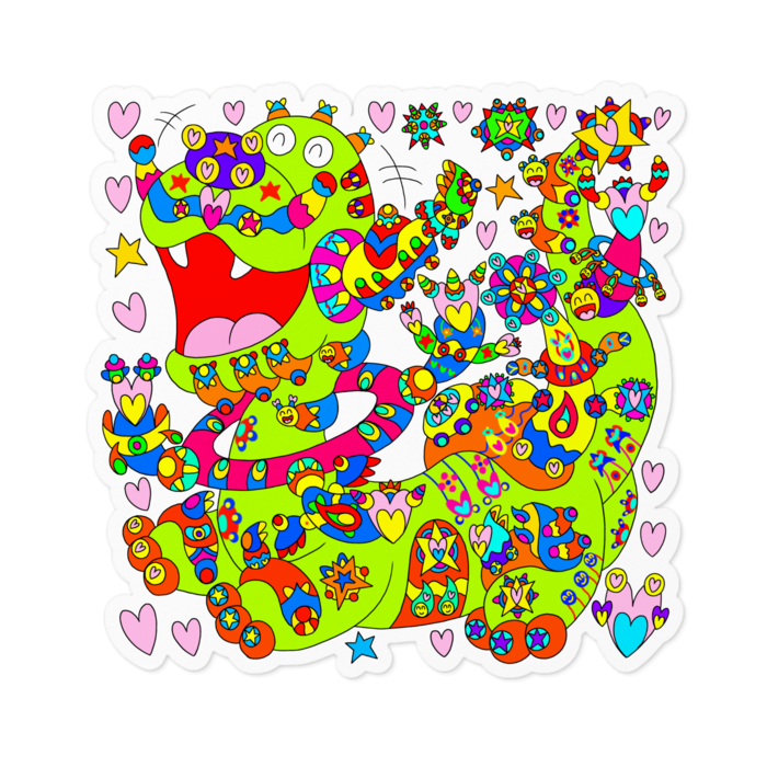 ステッカー - 100 x 100 (mm)