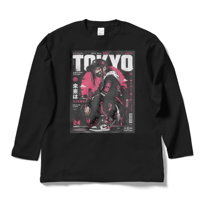 ロングスリーブTシャツ - L - ブラック