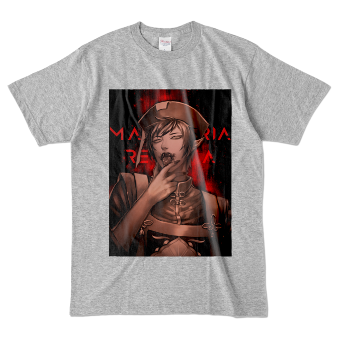 カラーTシャツ - L - 杢グレー (濃色)