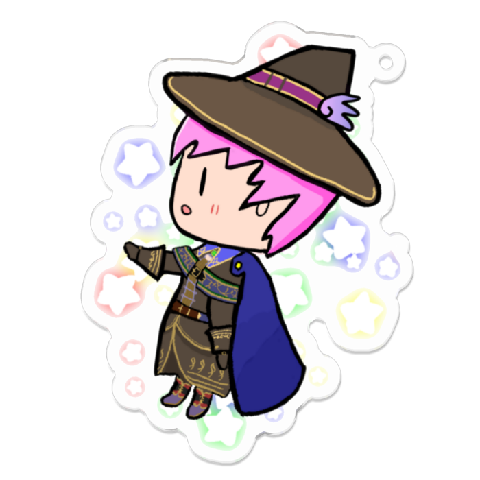 アクリルキーホルダー（コーティング） - 70 x 70 (mm)