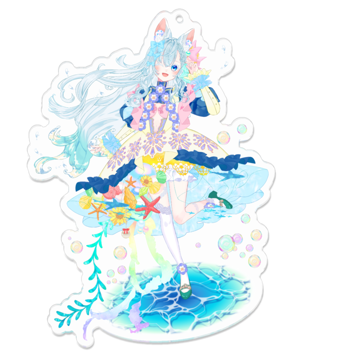 アクリルキーホルダー - 100 x 100 (mm)