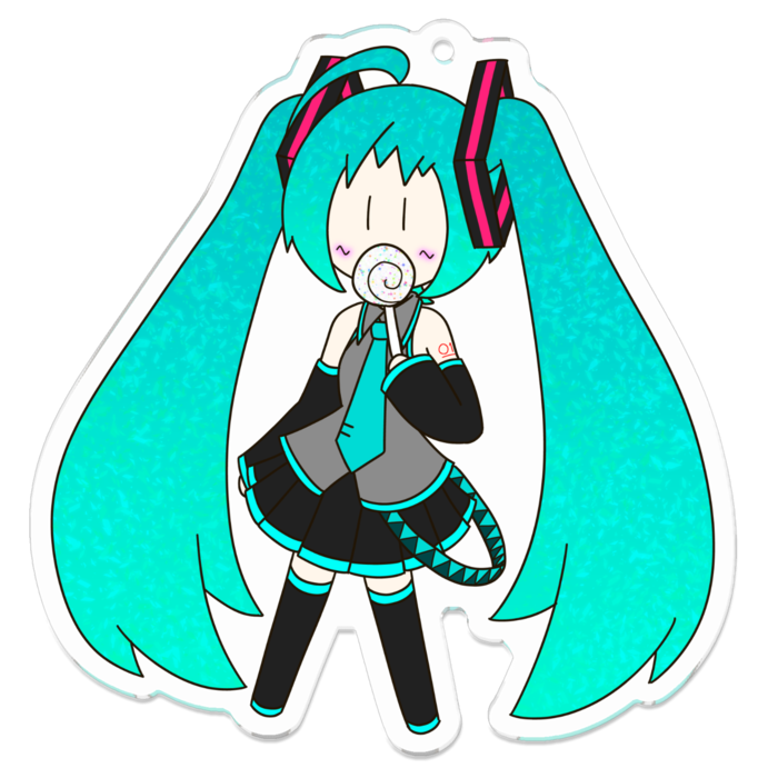 アクリルキーホルダー（コーティング） - 70 x 70 (mm)