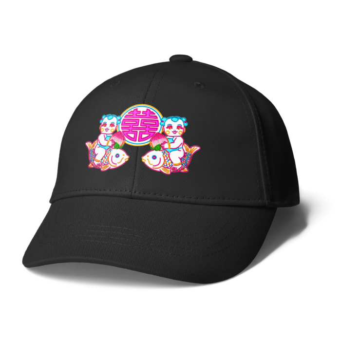 キャップ - ブラック