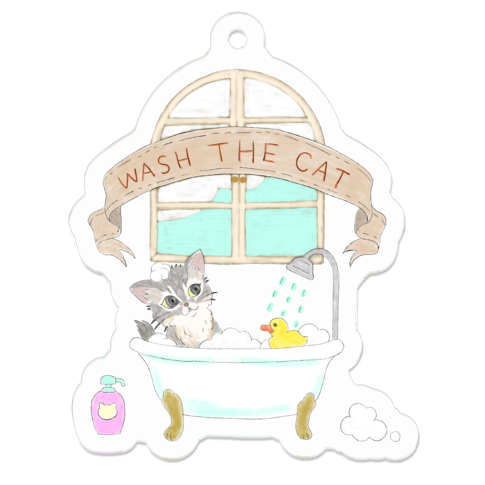 アクリルキーホルダー - 50 x 50 (mm)