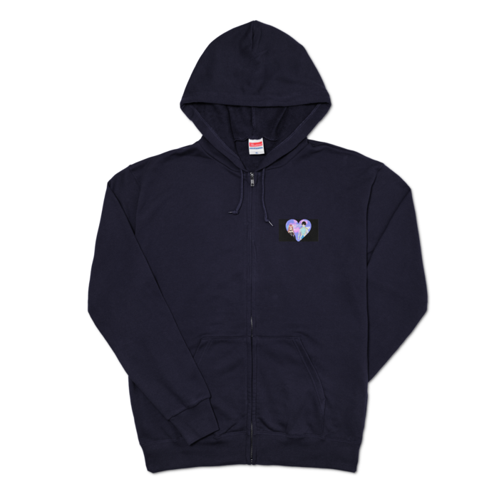 ディヴィネーション　アースアイ＆エンジェルフェイス　ジップパーカー - XL - ネイビー