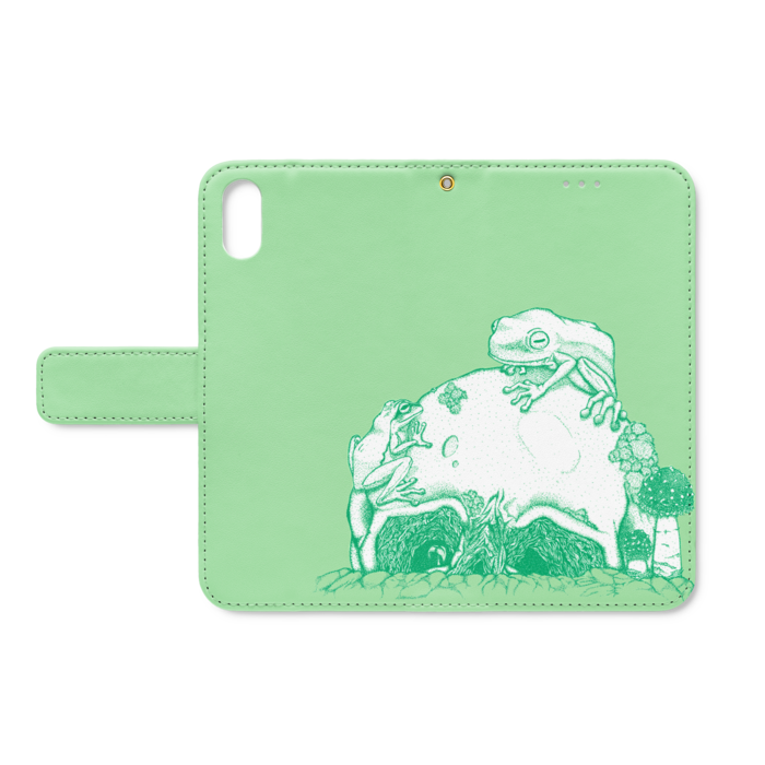 手帳型iPhoneケース - iPhone XS / X - ストラップ穴 あり