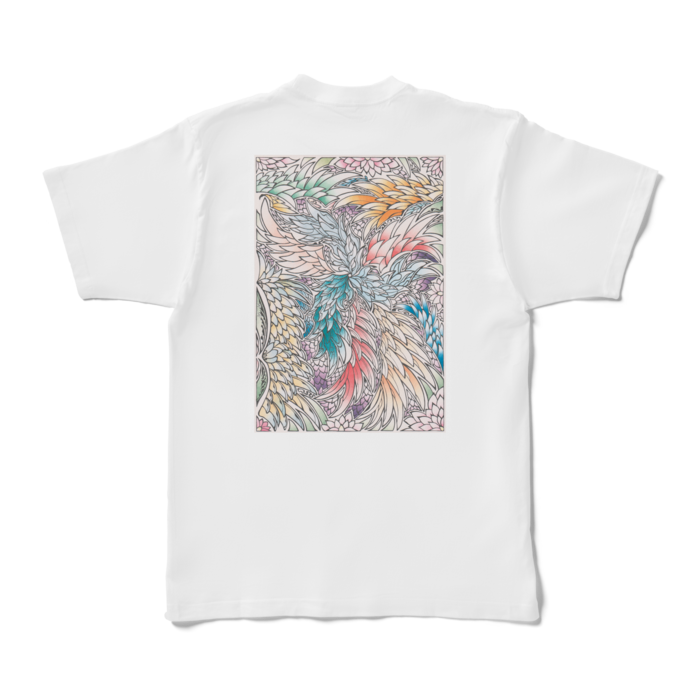 Tシャツ - XL - 白【背プリント】