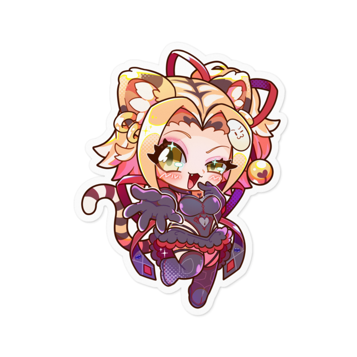 ASMRの姿ステッカー - 100 x 100 (mm)(1)