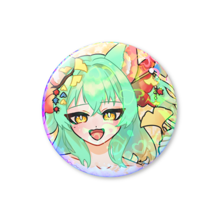 雪鈴・ホログラム缶バッジ - 32mm