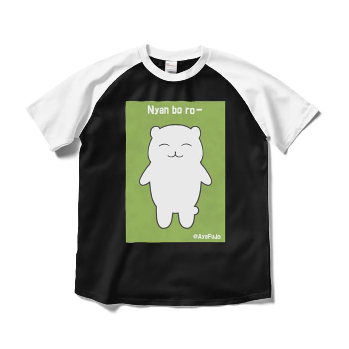 ラグランTシャツ - M - ブラック×ホワイト