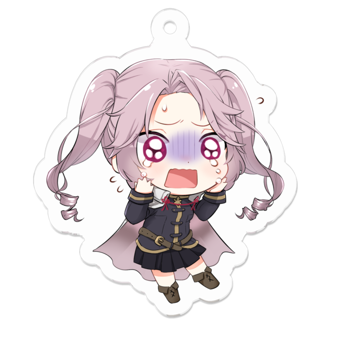 アクリルキーホルダー -哀-50 x 50 (mm)