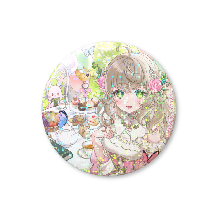 ホログラム缶バッジ - 56mm (グリッター)