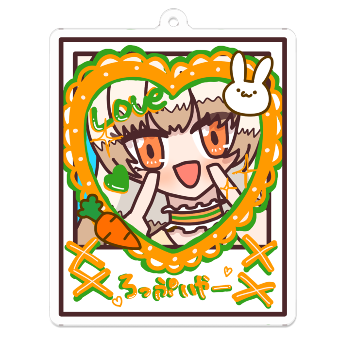 アクリルキーホルダー - 70 x 70 (mm)