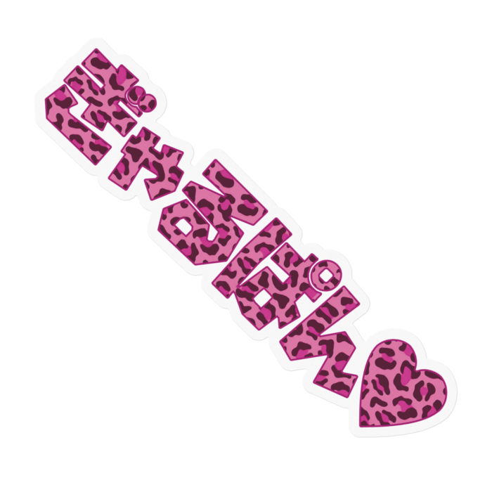 ピンクヒョウ - 100 x 100 (mm)