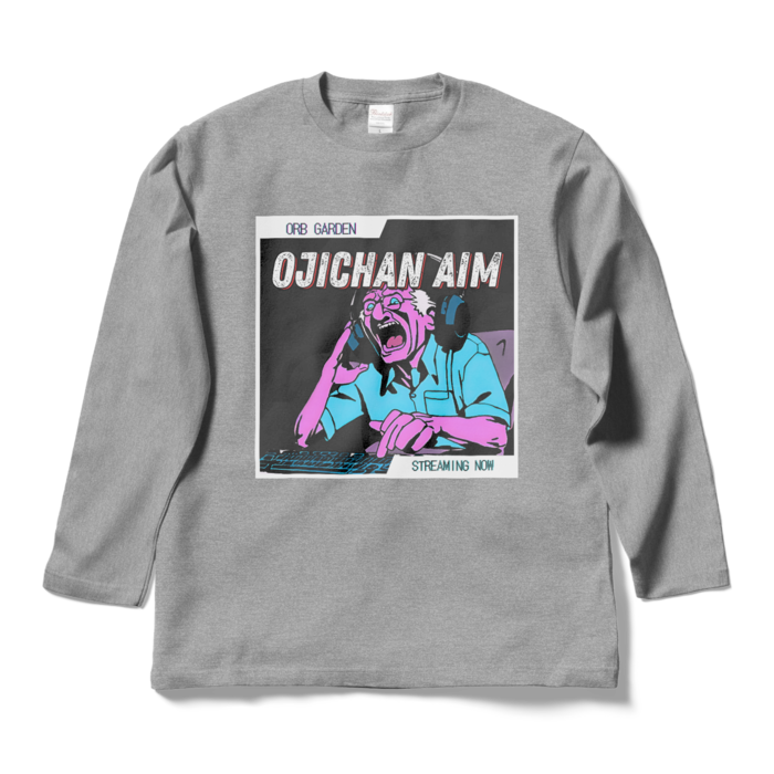 ロングスリーブTシャツ - L - 杢グレー